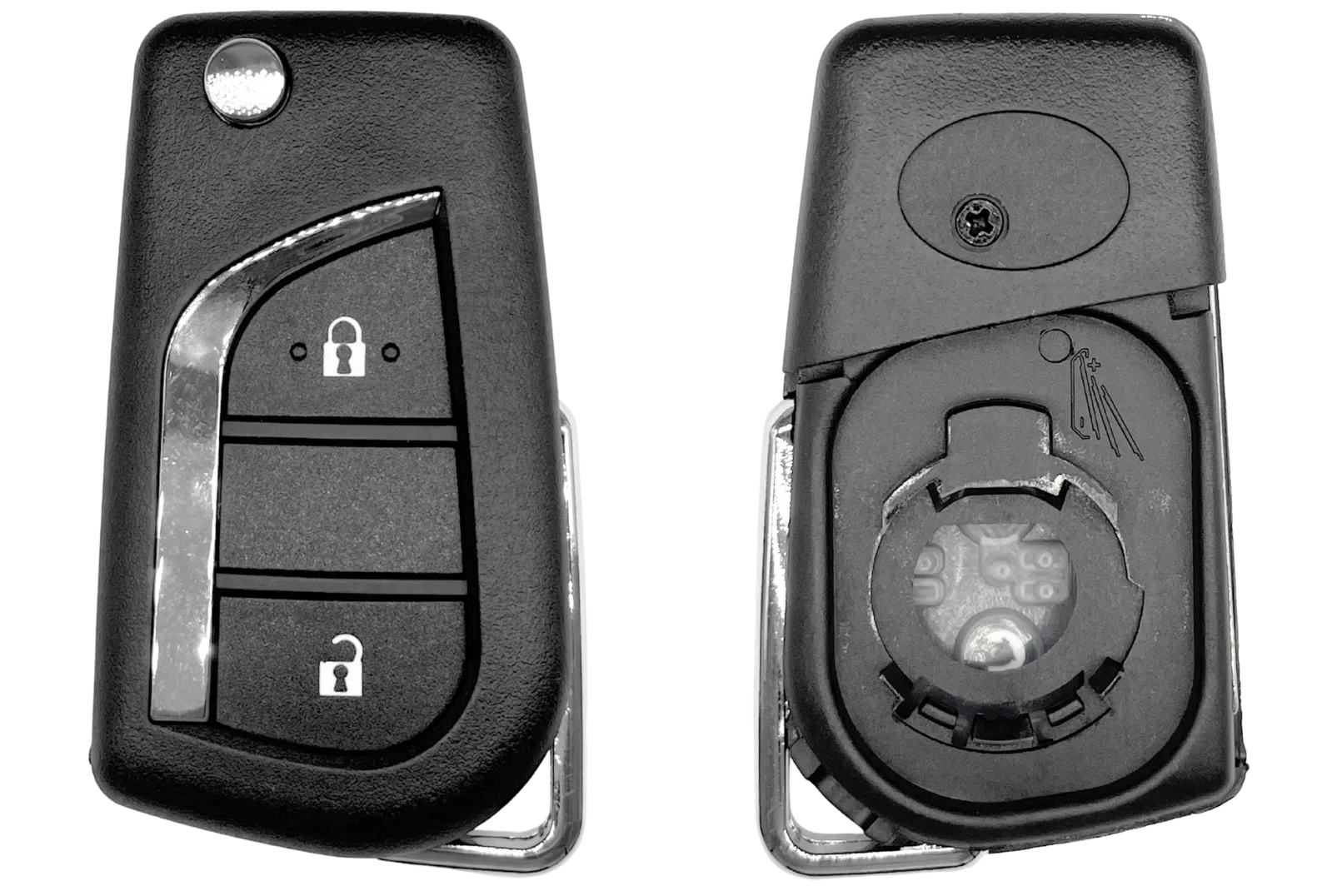 Coque 2 boutons toyota® lame VA2