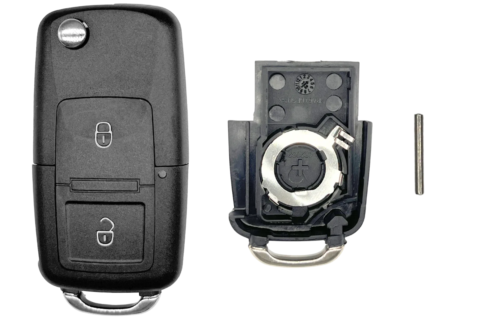 [VWPS204C] Coque de clé 2 boutons Volkswagen (profil VWPS204C)