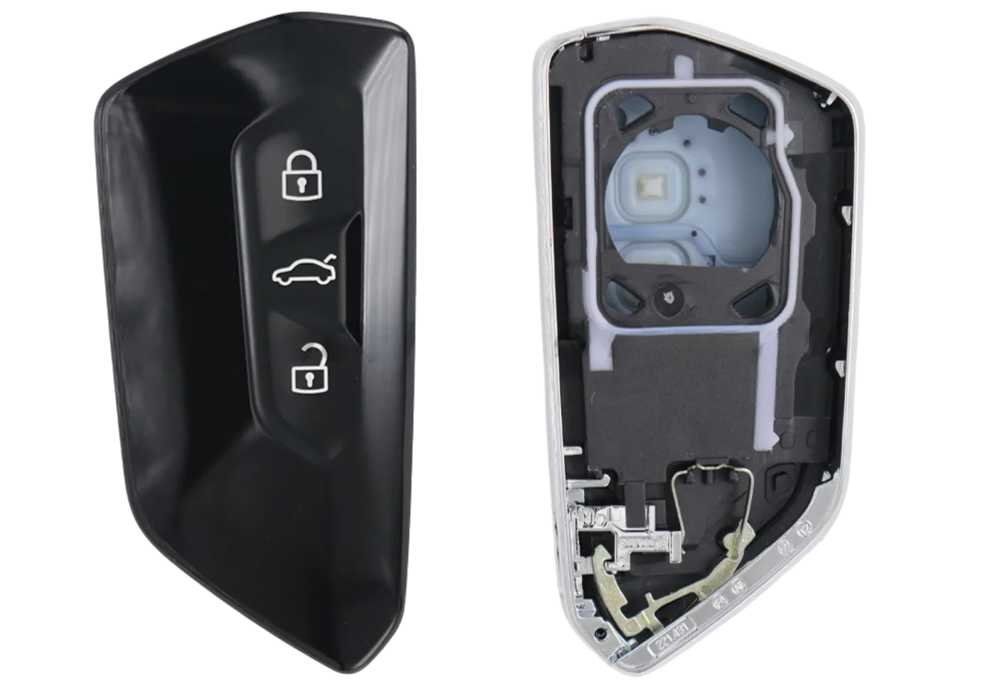 COQUE 3 BOUTONS VOLKSWAGEN® PILE SUR COQUE LAME HU162