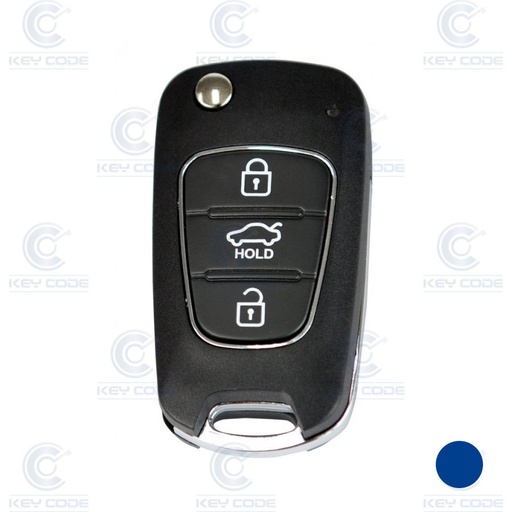 Télécommande format Hyundai pliable 3 boutons avec transpondeur (Xhorse XNHY02EN)
