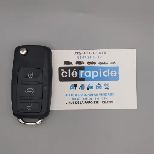 [VAGR108+] Télécommande Volkswagen (UDS) 3 boutons 434 MHz (VAGR108+)