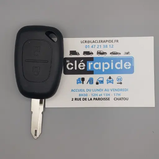 Clé télécommande Renault Master 2 boutons 433/434 MHz (RNR103E)