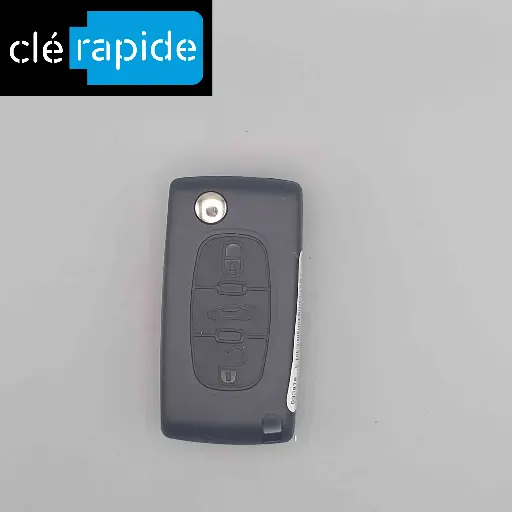 [649073] CITROEN C5 REMOTE KEY 3 BUTTONS Coding and cutting included, from the key code or a photo of the vehicle key