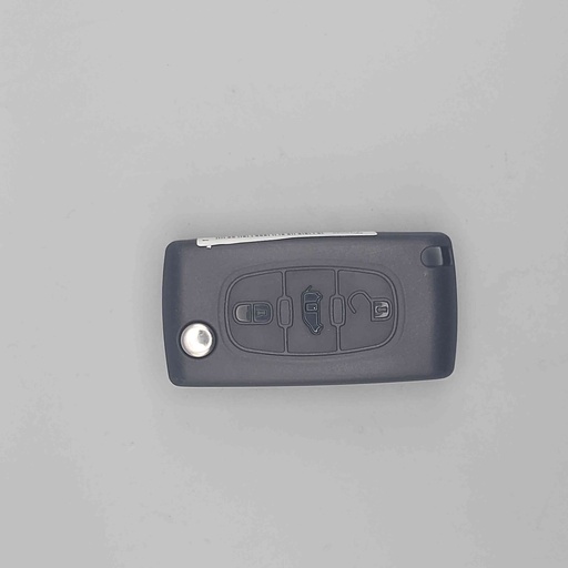 [649095] Télécommande Citroen Citroën Jumpy III 3 boutons 2007 - 2011 433 MHz Mise au code et taillage inclus, à partir du code de clé ou d'une photo de la clé du véhicule