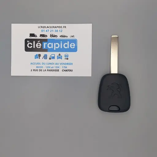 [1608746880] CLE TRANSPONDEUR PEUGEOT 107