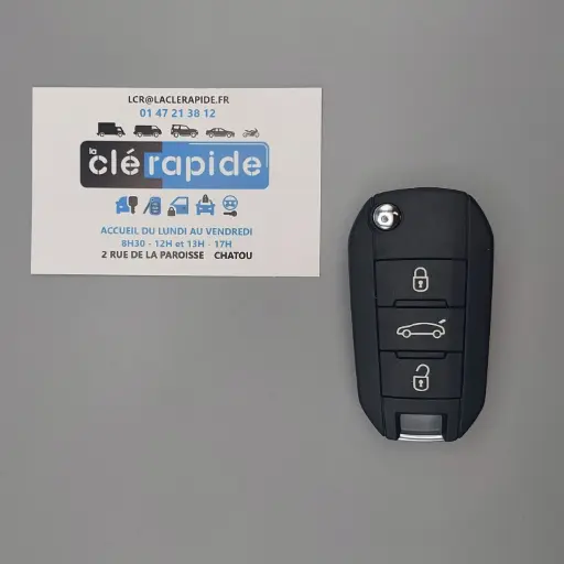 [1609365280] MANDO A DISTANCIA PEUGEOT 508 1 Configuración y corte de códigos incluidos, a partir del código de la llave o de una foto de la llave del vehículo