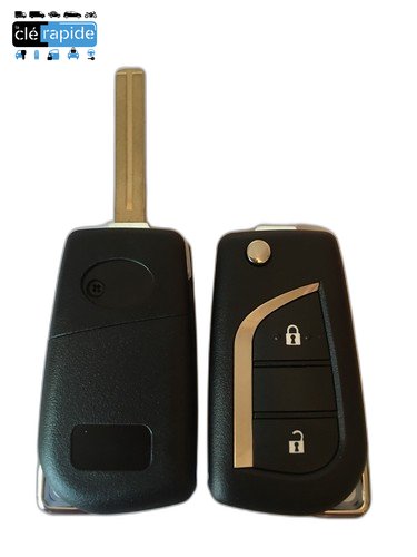 [1612489080] Insert Toyota Peugeot 108 / Citroën C1 / Toyota Aygo (2e génération) 2014 - 2022 Mise au code et taillage inclus, à partir du code de clé ou d'une photo de la clé du véhicule